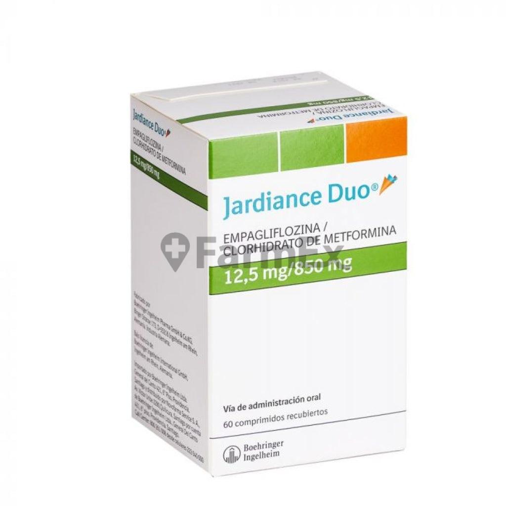 Jardiance Duo® 12,5 mg / 850 mg x 60 comprimidos BOEHRINGER INGELHEIM